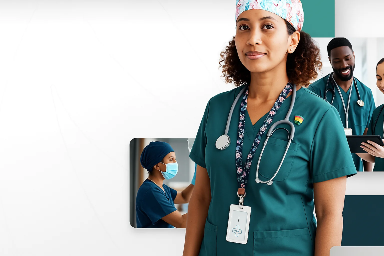 Nurse reviewing qualifications for a healthcare role in Germany